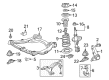 Toyota Camry Front Cross-Member Diagram - 51100-06191