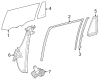 Toyota Grand Highlander Window Regulator Diagram - 69803-0E060