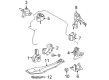 2008 Scion tC Engine Mount Diagram - 12351-27050