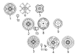 1991 Toyota Cressida Lug Nuts Diagram - 90942-01083