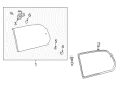 2004 Toyota Land Cruiser Weather Strip Diagram - 62742-60081