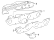 2005 Toyota Prius Exhaust Heat Shield Diagram - 17168-21030