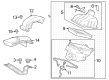 2023 Toyota GR Corolla Air Filter Box Diagram - 17700-18060