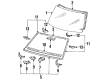 1989 Toyota Pickup Weather Strip Diagram - 56121-89122