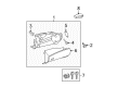 2009 Toyota Highlander Glove Box Diagram - 55501-0E041-B0