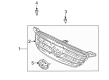 2006 Toyota Corolla Grille Diagram - 53100-02090