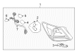 2011 Toyota Avalon Tail Light Diagram - 81550-07060