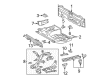 2004 Toyota Prius Floor Pan Diagram - 58311-47900