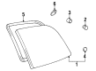 1997 Toyota Previa Weather Strip Diagram - 62744-95D00