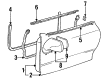 Toyota Weather Strip Diagram - 68171-14020