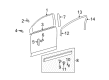 2014 Toyota Venza Door Moldings Diagram - 75711-0T010