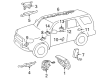 2015 Toyota 4Runner Air Bag Control Module Diagram - 89170-35450