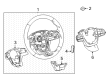 Toyota Sienna Steering Column Cover Diagram - 45186-08030