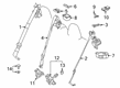 Toyota Corolla Cross Seat Belt Diagram - 73220-06390-C3