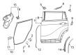 2023 Toyota Highlander Door Seal Diagram - 67871-0E080