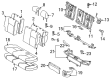 Toyota Prius C Seat Cushion Diagram - 71651-52820