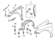 Toyota Prius Fender Diagram - 53801-47050