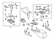 2020 Toyota Avalon Center Console Latch Diagram - 58971-07020