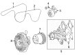 2023 Toyota Sequoia A/C Idler Pulley Diagram - 16603-70020