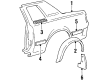 1985 Toyota Celica Door Moldings Diagram - 75660-14050