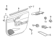 Toyota Corolla Cross Weather Strip Diagram - 68172-0A050