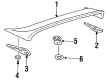 1997 Toyota Celica Spoiler Diagram - 76893-20900