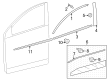 Toyota Corolla Cross Door Moldings Diagram - 75073-0A041