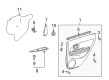 Scion xA Weather Strip Diagram - 68173-52080