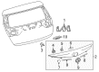 Toyota Corolla iM Emblem Diagram - 75442-12B50