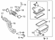 2022 Toyota Venza Crankcase Breather Hose Diagram - 12262-25080