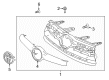 2014 Toyota Highlander Grille Diagram - 53101-0E170