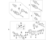 Toyota Axle Shaft Diagram - 43430-60071