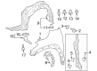 Toyota Corolla Cross Fender Diagram - 53801-0A010