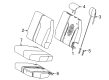 2023 Toyota Sienna Seat Cushion Diagram - 79245-08050