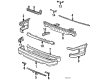 1986 Toyota Corolla Bumper Diagram - 52119-12160