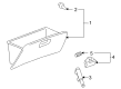 2003 Toyota Corolla Glove Box Diagram - 55550-02090-E0