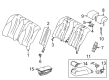 Toyota Mirai Armrest Diagram - 72830-62020-A1