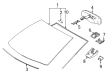 2016 Toyota Corolla Windshield Diagram - 56101-02C51