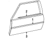 1985 Toyota Celica Door Moldings Diagram - 75710-14230