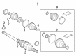 Toyota Crown Transfer Case Output Shaft Snap Ring Diagram - 43425-42060