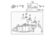 2005 Toyota Camry Headlight Diagram - 81130-33540