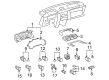 Toyota Parking Assist Distance Sensor Diagram - 89341-33050