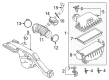 2021 Toyota Avalon Air Intake Coupling Diagram - 17881-F0020