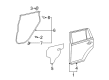 2012 Scion xB Weather Strip Diagram - 67871-12551