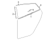 2021 Toyota Prius Prime Door Moldings Diagram - 75764-47010