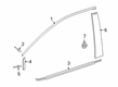 2022 Toyota Corolla Door Moldings Diagram - 75753-02020