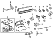 2021 Toyota Sienna Hazard Warning Switch Diagram - 84332-08040