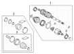 2019 Toyota Mirai CV Boot Diagram - 04437-62010