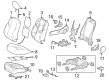 Toyota Prius Seat Cushion Diagram - 71511-47200