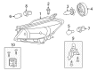 2013 Toyota Yaris Light Socket Diagram - 90980-11015